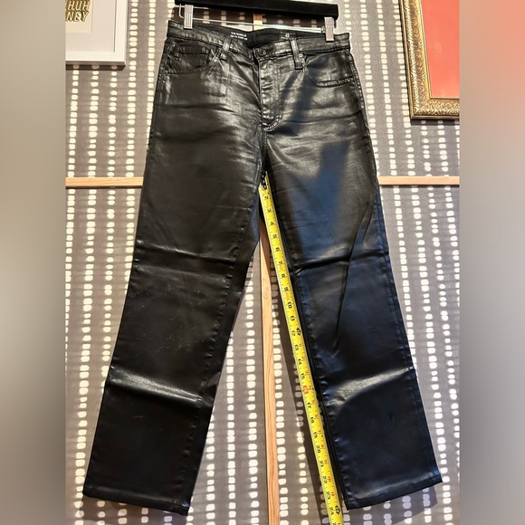 AG Black Coated Denim Size 29R - Picture 14 of 14
